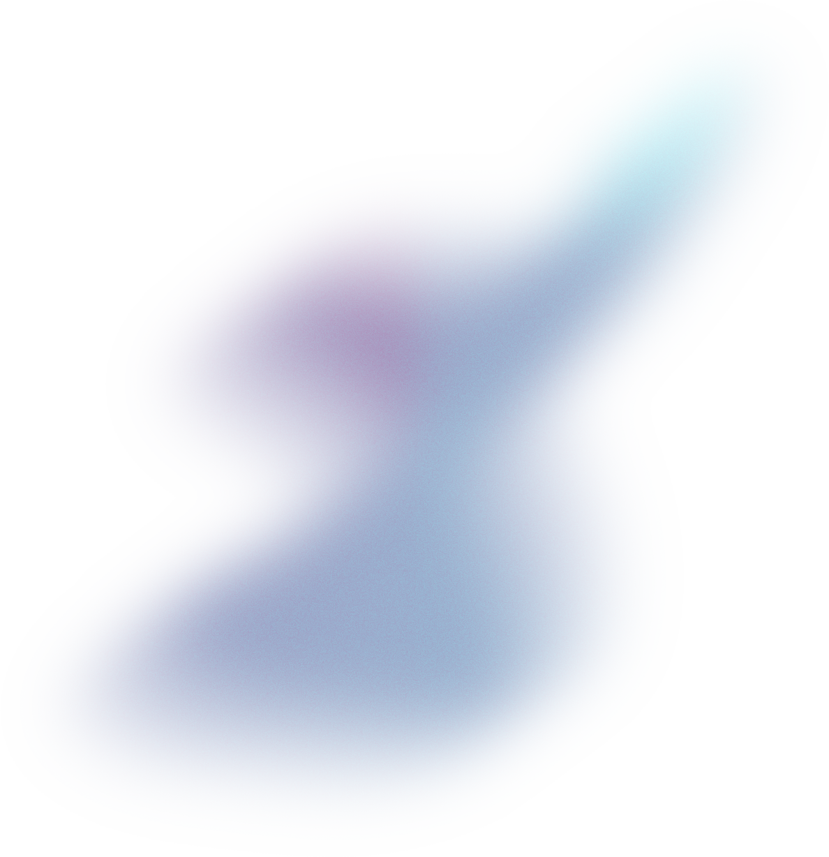Glowy Gradient Abstract Brush Stroke Blob